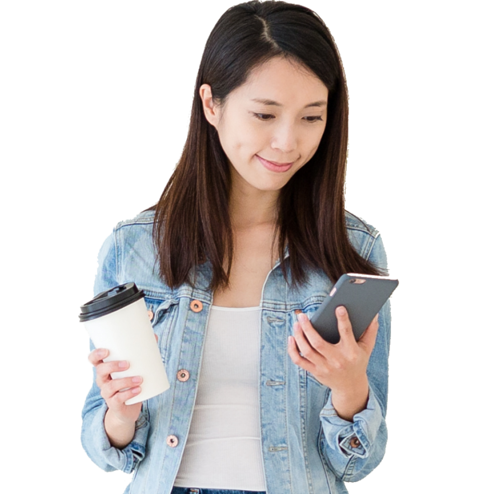 woman reading about the best licensed money lender in Singapore guide on phone